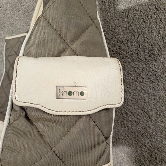 Nkomo Large Quilted Tote TAN/WHITE - Picture 3 of 5